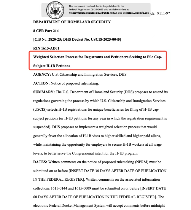After the H-1B cost skyrocketed by $100,000, another new regulation is here!