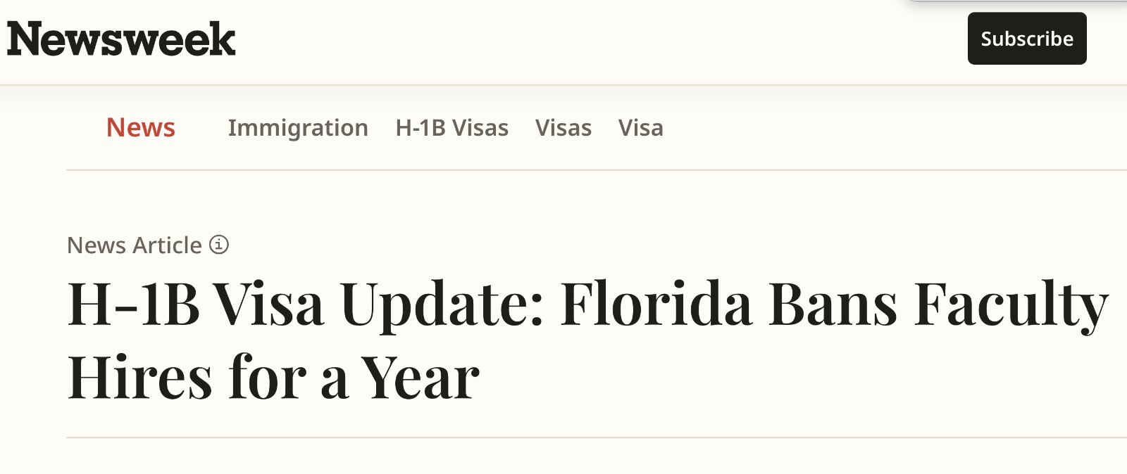 From Texas to Florida: What Signals Are Being Released Behind the Tightening of H-1B?